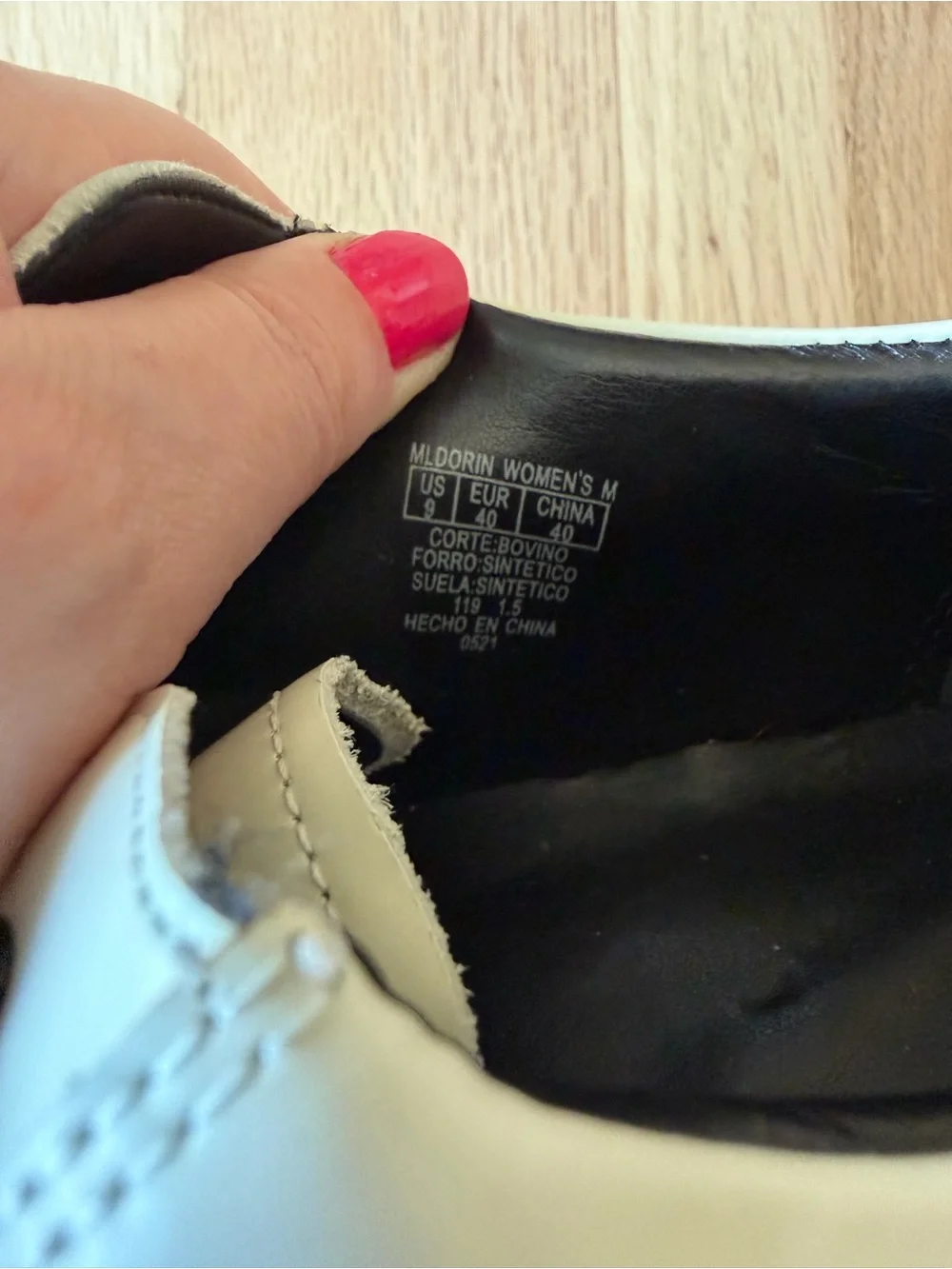 Marc Fisher Dorn Oxford White Lace-Up Shoes with Chunky Black Soles